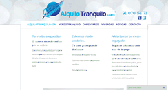 Desktop Screenshot of alquilotranquilo.com