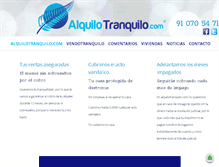 Tablet Screenshot of alquilotranquilo.com
